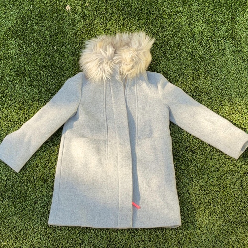 Crewcuts faux fur coat